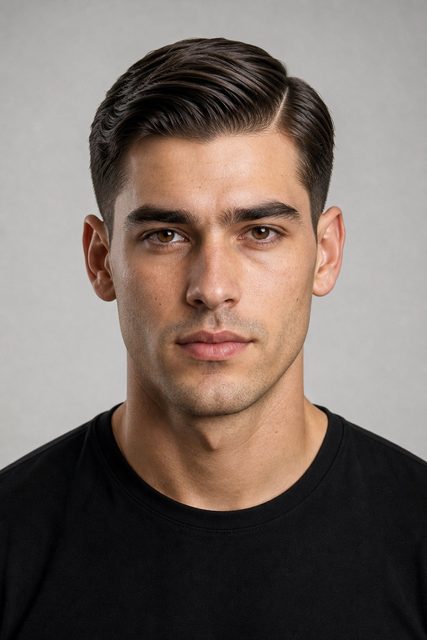 Примерка мужской стрижки Side Part на фото онлайн